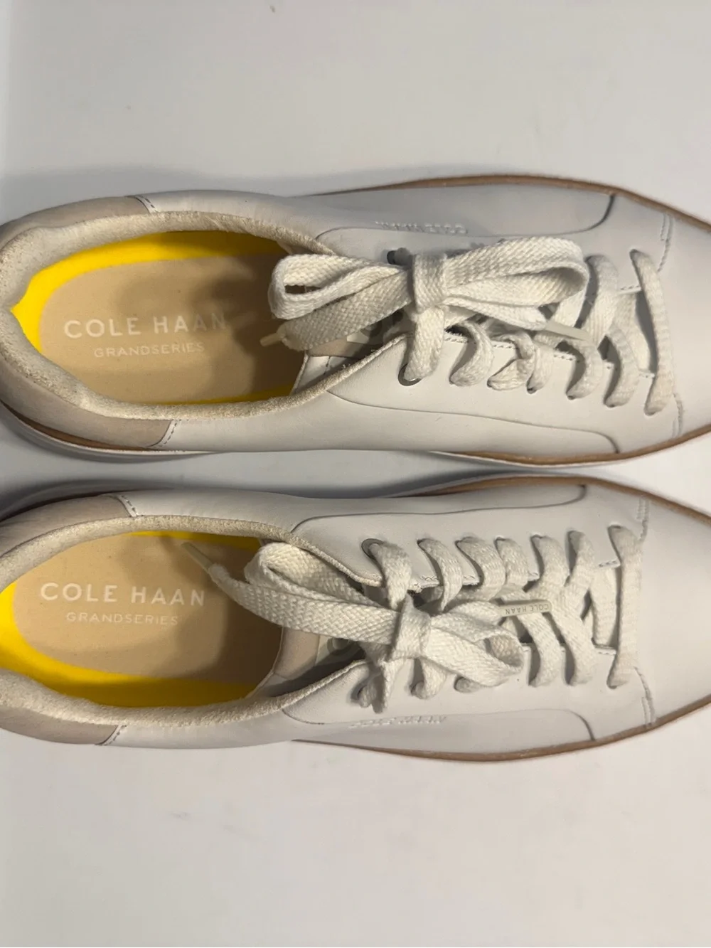 Cole Haan Grand Pro Topspin Women's White Leather Platform Sneakers 9B